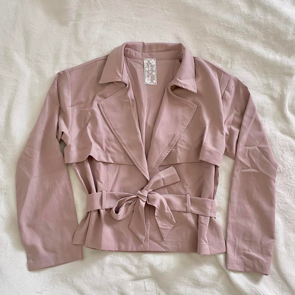 Sadie & Sage Blush Pink Blazer/Moto Jacket